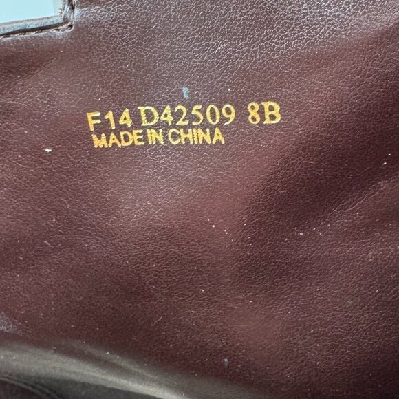 Cole Haan Elinor Brown Leather Kitten Heel Short Trendy Boots 8 Ankle Booties - Picture 7 of 8